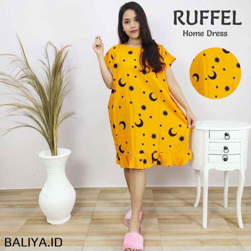 Baju Daster Ruffle Motif Bulan