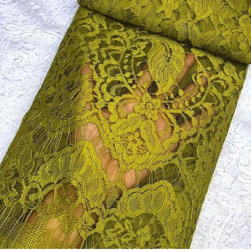 Kebaya Bahan semi prancis Motif daun