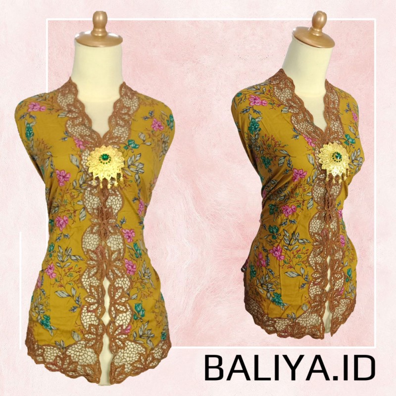 Kebaya Bordir terbaru warna Gold