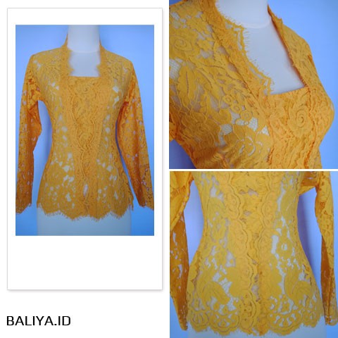 Kebaya Jadi Semi Prancis Orange