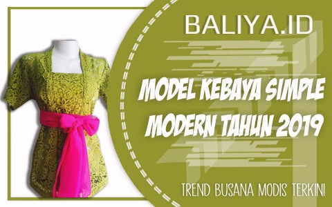 Model Kebaya Simple Modern Tahun 2019