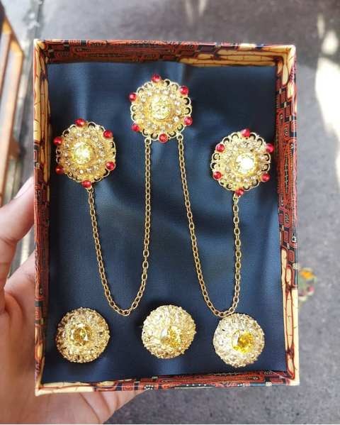 Set Bros Juntai Warna Batu Kuning