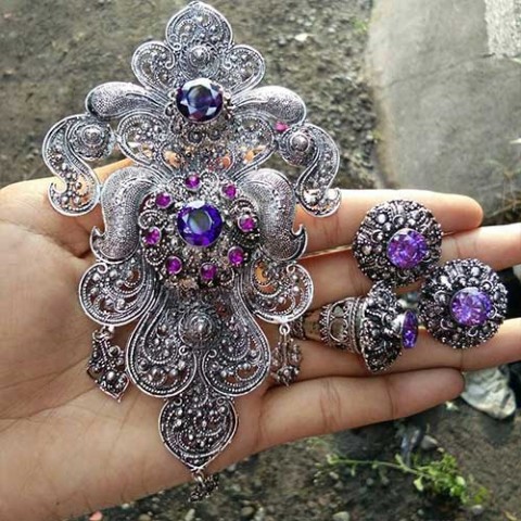 Set Bros Kebaya Terbaru Warna Hitam