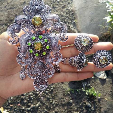 Set Bros Kebaya Terbaru Warna Hitam