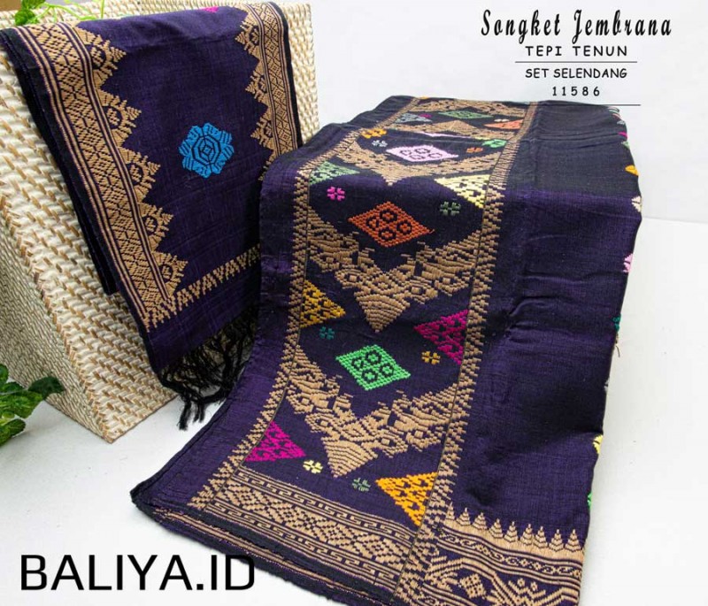 Songket Asli Negara Bali + Selendang Lebar