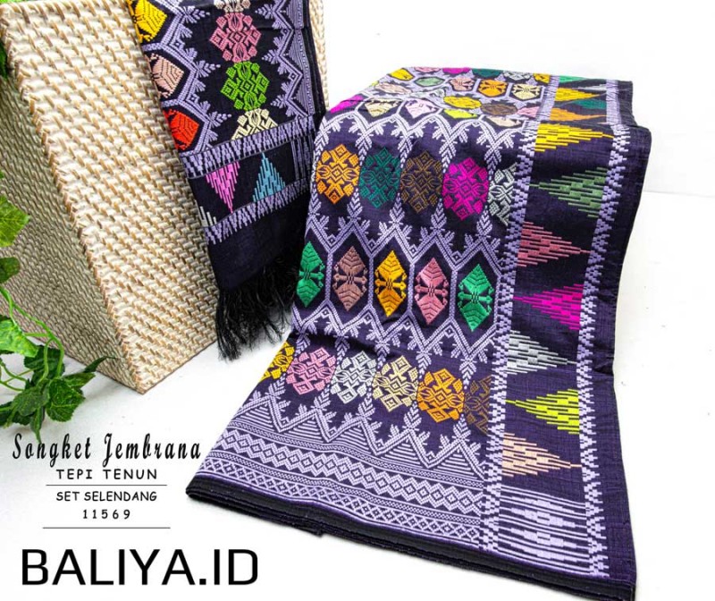 Songket Asli Negara Bali + Selendang Lebar