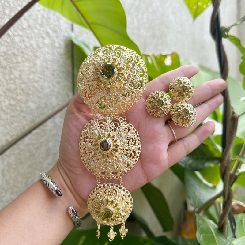 set bros bulat 3 susun/bros mewah wisuda/bros bulan