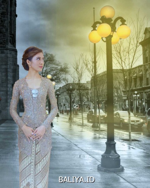 Rancangan Model Kebaya Panjang Yang Elegan