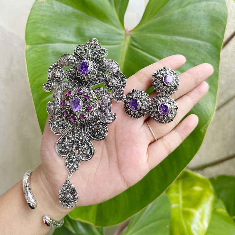 set bros celepuk bakar/bros alapaka bali/ bros silver/ bros kebaya/Aksesoris kebaya