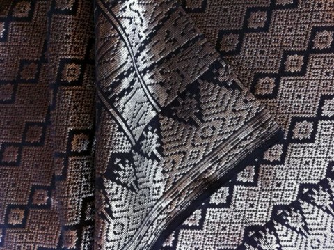 Teknik tradisional pembuatan kain tenun Songket Bali